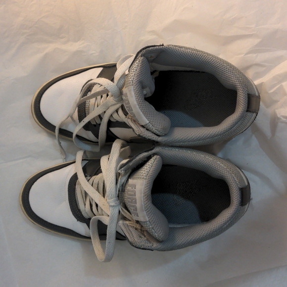 Nike Force Sky High White Silver 8 Wedge Sneakers 629746-103 - Picture 10 of 11